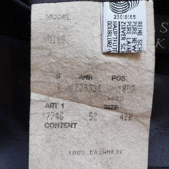 Loro Piana Hugo Boss Men's Black Cashmere Wool Sport Coat Blazer Jacket Size 42R - Picture 7 of 15